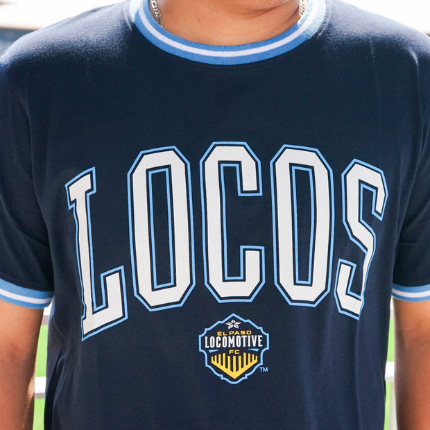 LOCOS NAVY RINGER TEE- SPORTS DESIGN SWEDEN