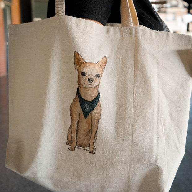 LOCOS TINY TURNIP DOG TOTE BAG