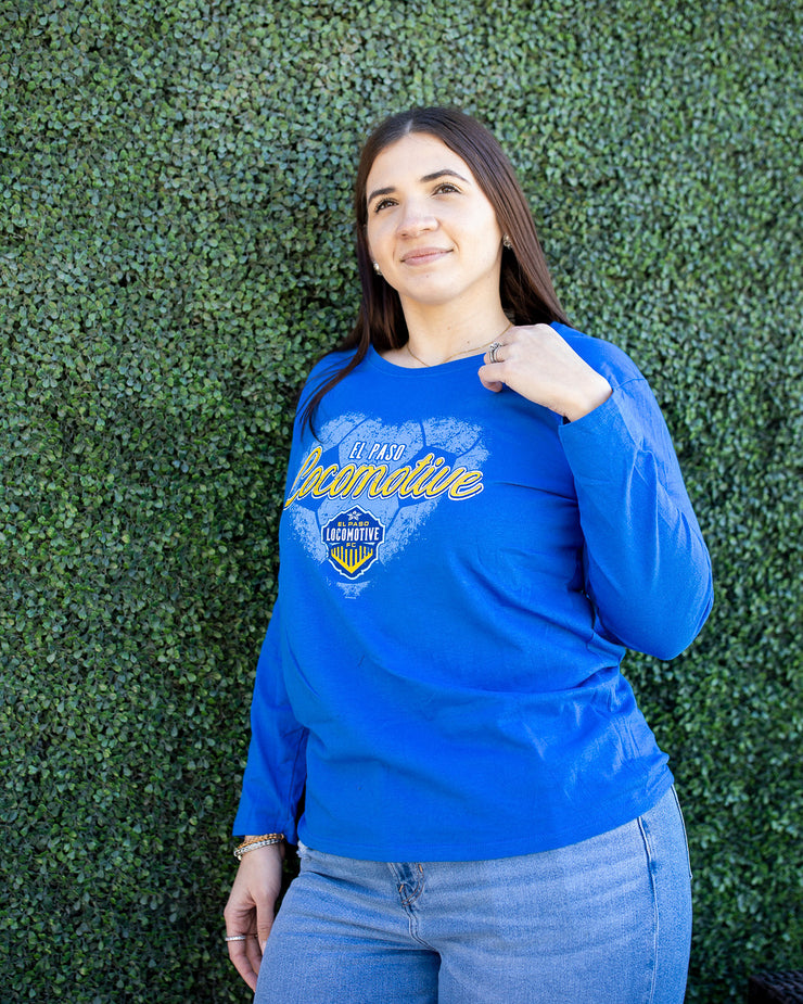 WOMEN’S LOCOMOTIVE L/S TEE- ROYAL